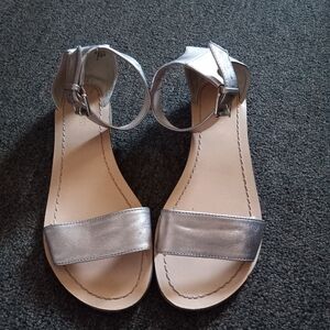 Nine West Silver Women's Sandals Sz 8